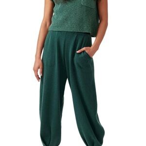 Free People Freya Sweater Set in Emerald Spell Combo